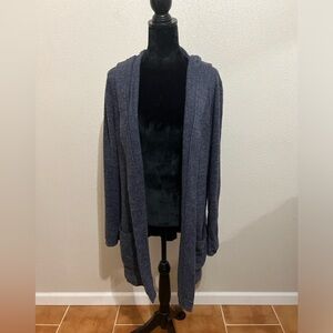 Barefoot Dreams CozyChic Lite Resort Cardi with Hood Size Small